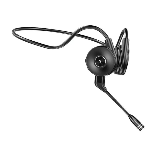 M-1 Back-mounted Touch Noise Reduction Bone Conduction Bluetooth Earphone with Detachable Microphone | Syndmart