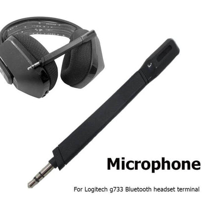 Wireless Gaming Microphone for Logitech G733 Headsets replacement boom mic for clear team voice chat, reduces muffled audio and connection drops