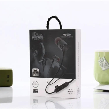 MG-G20 Bluetooth 4.2 Sport Wireless Bluetooth Earphone, Support Card