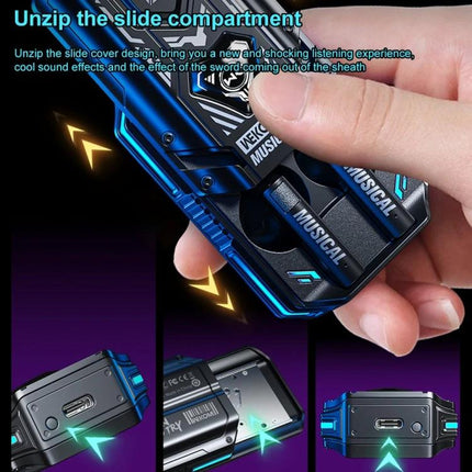 WEKOME Semi In Ear Bluetooth Earphones Black For Commuting compact VB07 blade case slide compartment design