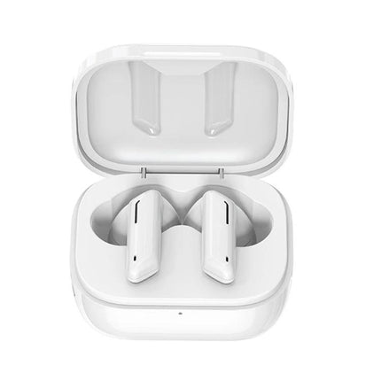 Awei T36 True Wireless Earbuds Semi In Ear With Compact Case white earbuds in open compact charging case commuting sweat-resistant