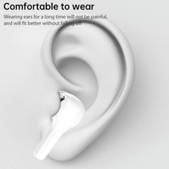 Lenovo HT06 Wireless Earbuds with Touch Controls, Portable Charging Case, HD Audio, and iOS Battery Monitor