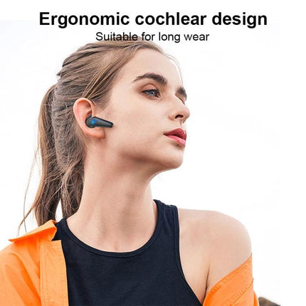 Wireless Bluetooth Earbuds For Commuting And Mobile Gaming - ergonomic cochlear design, compact black TWS in-ear for commuters