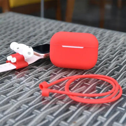 Protective Silicone Case Set for Daily Earphone Use with Buckle and Rope