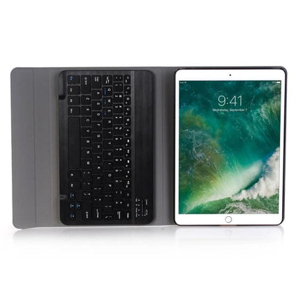 Bluetooth Keyboard Case for iPad 10.5-Inch with Detachable Design showing detachable keyboard and protective folio for typing on the go