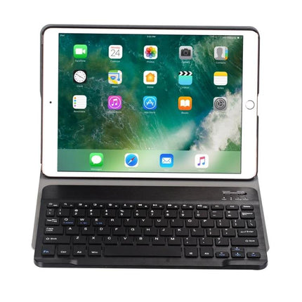 Bluetooth Keyboard Case for iPad 10.5-Inch with Detachable Design shown with iPad mounted and Bluetooth keyboard attached