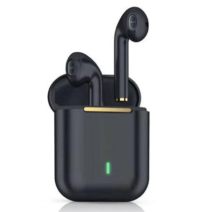 True Wireless Earbuds With Charging Case For Commuting And Calls compact black J18 Bluetooth 5.0 TWS with pocketable charging box