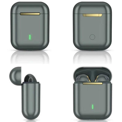 True Wireless Earbuds With Charging Case For Commuting And Calls J18 green pocketable Bluetooth 5.0 TWS earbuds