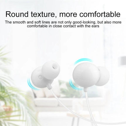 IVON Wired 3.5mm Stereo Earphones For Commuting, Gym And Home white silicone in-ear headphones with 3.5mm jack