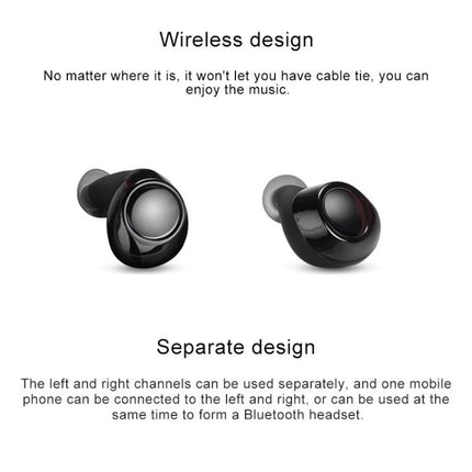 Drawer Style Ear In Wireless Earbuds With Slide Case compact black ear‑in TWS with slide charging case for commuting