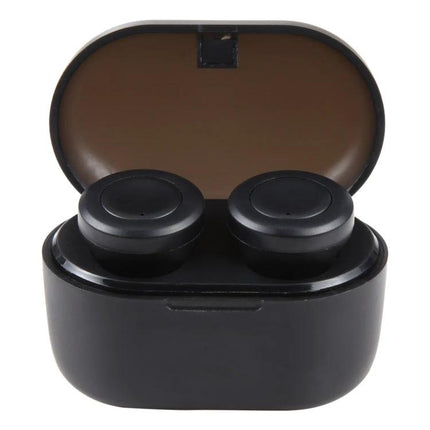 True Wireless Earbuds Black For Daily Listening And Hands Free Calls compact black earbuds with case