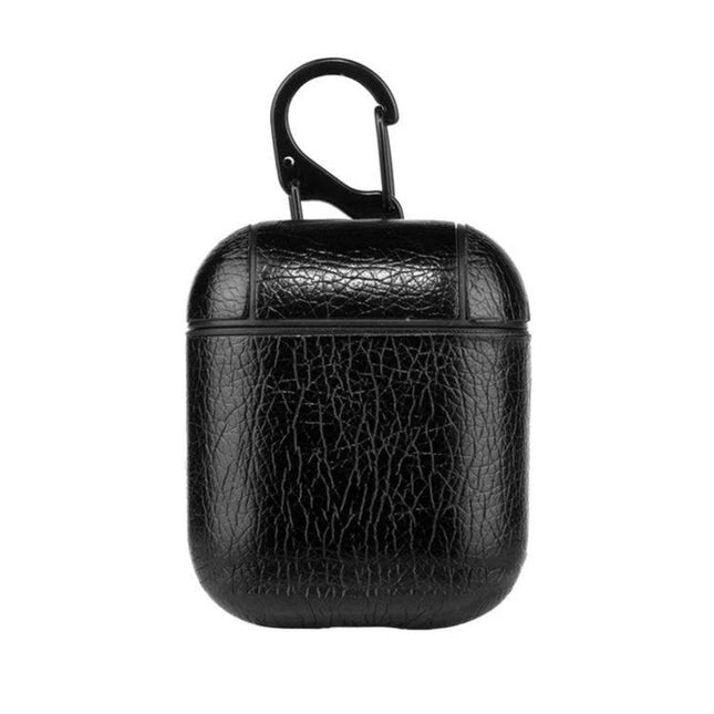 A Practical Silicone Case for Apple AirPods in Daily Use - black dustproof silicone case with carabiner for easy carrying