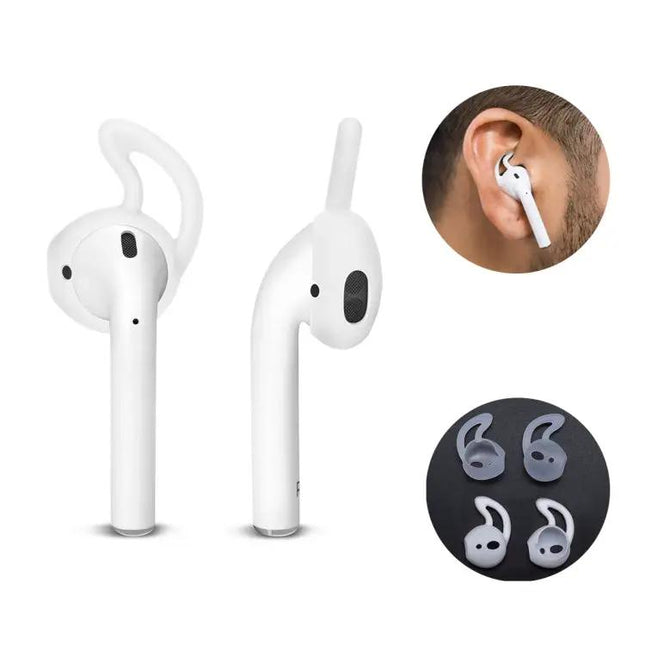ENKAY AirPods Ear Hooks Ear Caps Earpads 2 Pairs Black | Syndmart