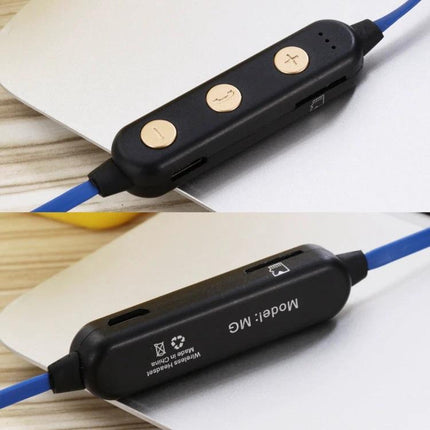 Wireless Sports Neckband Headphones With Magnetic Earbuds MG-G22 Bluetooth V5.0 neckband with magnetic earbuds and inline controls