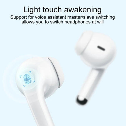 Lenovo Wireless Earphones For Daily Commute Use Comfort Fit white earbuds with touch awakening and IPX4 splash resistance 13mm audio