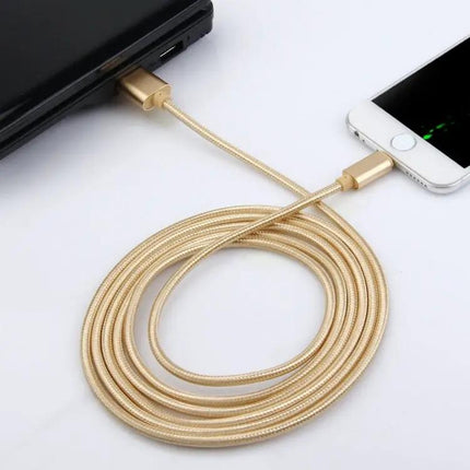 Stylish Woven Cable for Everyday Device Charging on the Go