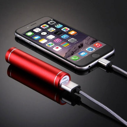 Daily Essential Charger for Phones and Tablets on the Move - red portable 18650 battery power bank charging smartphone on the go
