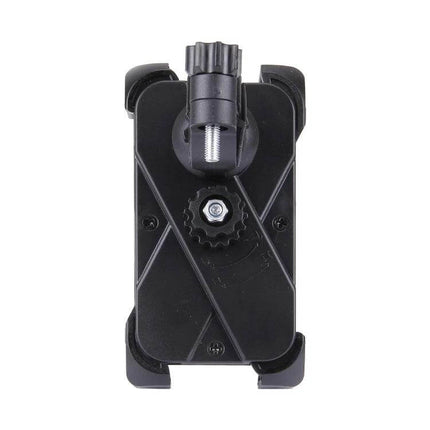 360 Degree Rotating Bicycle Phone Holder On Bike Handlebar - black universal clamp mount for handlebars, secure 360° rotation and adjustable viewing angle