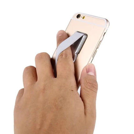 Adjustable Adhesive Phone Stand With Slim Finger Grip