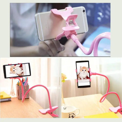 Universal Flexible Long Arm Phone and Tablet Holder for Bedside Use