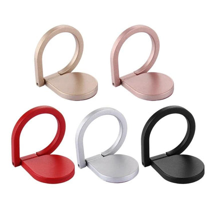 Stylish Drops of Water Ring Stand for Hands-Free Smartphone Use - metallic multi-color phone ring holder, adjustable, secure grip
