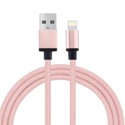 Essential Cable for Daily Device Charging on the Go — rose gold braided Lightning to USB cable for iPhone and iPad, reliable travel charging and syncing
