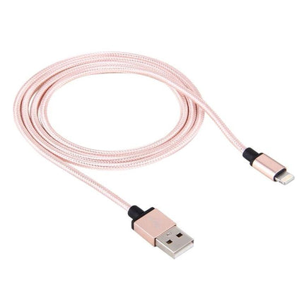Essential Cable for Daily Device Charging on the Go - rose gold braided Lightning to USB cable for iPhone and iPad, durable travel charging and data sync