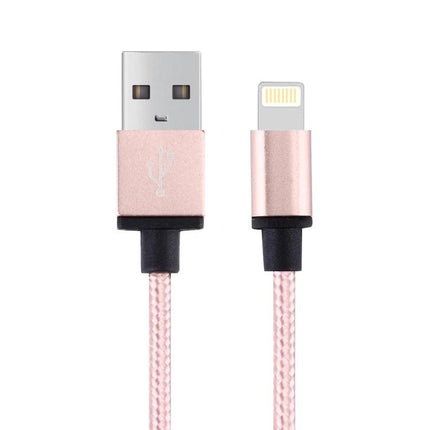 Essential Cable for Daily Device Charging on the Go - rose gold Lightning to USB cable for iPhone and iPad, braided, reliable charging and syncing