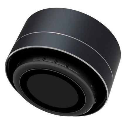 Compact Bluetooth Speaker With Hands Free Calling And LED Light portable black speaker with TF slot, bedside and outdoor use, LED glow