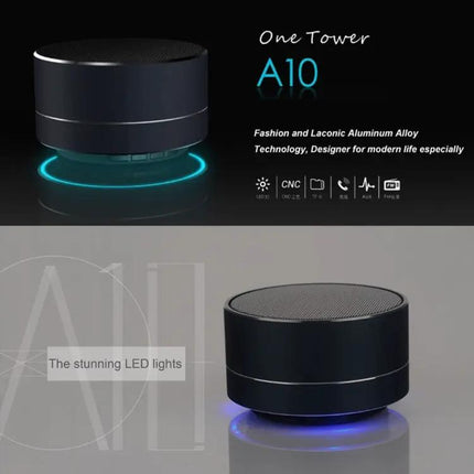 Compact Bluetooth Speaker With LED Light