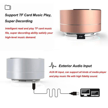 Compact Bluetooth Speaker With LED Light