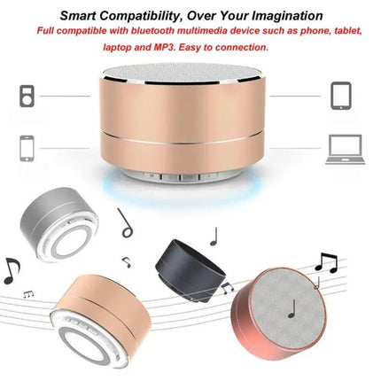 Compact Bluetooth Speaker With LED Light