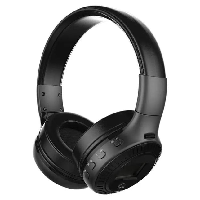 Zealot B19 Folding Headband Bluetooth Stereo Music Headset with Display for iPhone, Galaxy, Huawei, Xiaomi, LG, HTC and Other Smart Phones | Syndmart