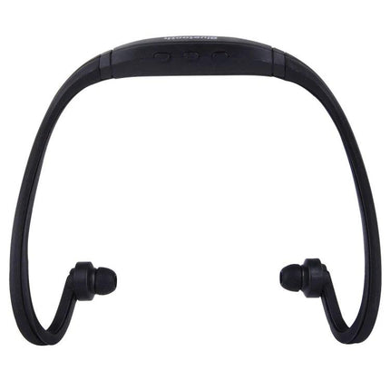 Wireless Bluetooth In-Ear Headphones Lightweight For Workouts shown black neckband design with sweat-resistant earbuds