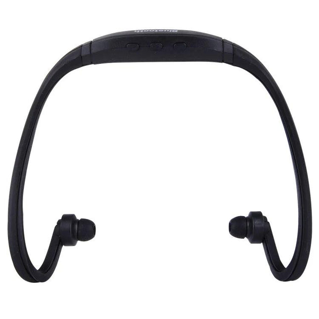 Wireless Bluetooth In-Ear Headphones Lightweight For Workouts shown black neckband design with sweat-resistant earbuds