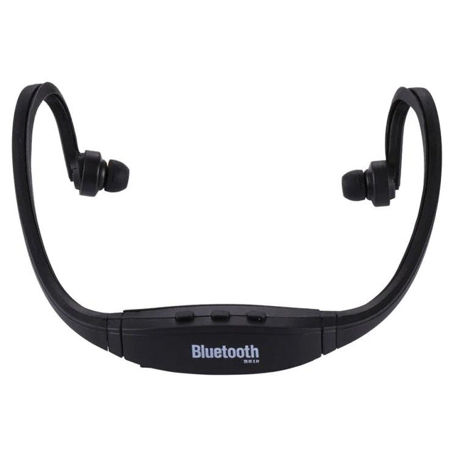 Wireless Bluetooth In-Ear Headphones Lightweight For Workouts black sweat‑resistant neckband with earbuds, secure fit for running