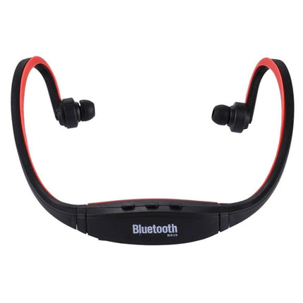 Wireless Bluetooth In-Ear Headphones Lightweight For Workouts black red neckband with sweat-resistant low-profile earbuds