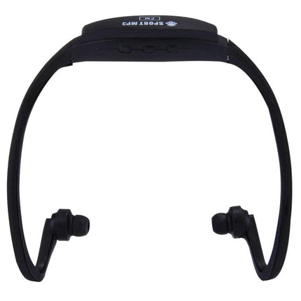 Sports Headphones With Micro SD Playback For Running And Cycling lightweight secure-fit sport headphones with Micro SD slot