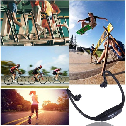 Sports Headphones With Micro SD Playback For Running And Cycling lightweight secure-fit water-resistant for runners cyclists