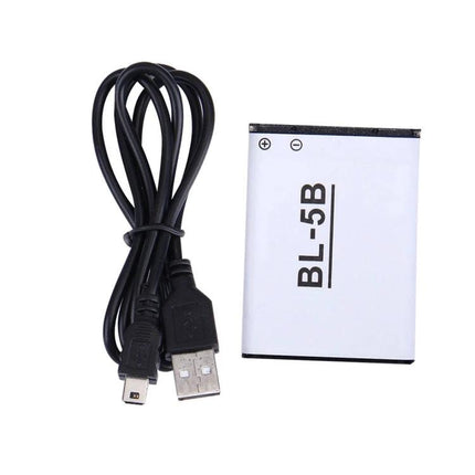Wireless Headphones With Wired Backup For Commuting And Gym Use - spare USB cable and BL-5B battery shown