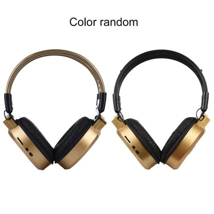 Wireless Headphones With Wired Backup For Commuting And Gym Use foldable gold and black Bluetooth headphones with aux