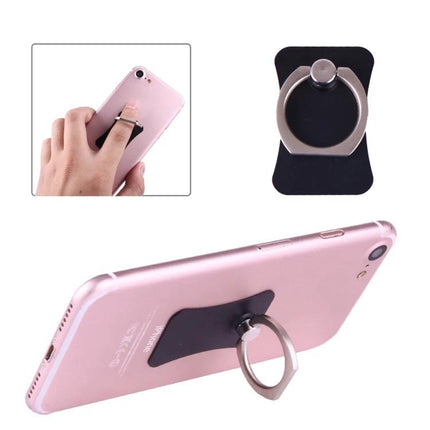 Universal 360 Degree Rotatable Ring Holder for Smartphones and Tablets on rose gold phone, 360° rotation and 180° swivel for hands-free viewing and grip
