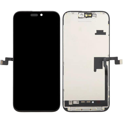 Essential Screen Replacement for Daily iPhone 16 Pro Max Use - front and back display assembly showing connectors and touch screen
