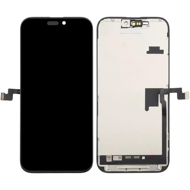 Essential Screen Replacement for Daily iPhone 16 Pro Max Use - front and back display assembly showing connectors and touch screen