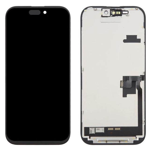 iPhone 16 Pro Replacement Screen for Daily Phone Use - front and back view of replacement display assembly for repairing cracked screens