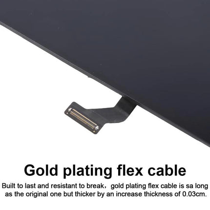 Essential iPhone 16e Screen Replacement for Everyday Connectivity - close-up of gold plating flex cable for touchscreen repair