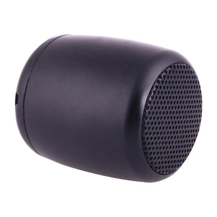 Compact Bluetooth Speaker For Music And Hands Free Calls portable black mini speaker with mic for calls and easy pocketable use