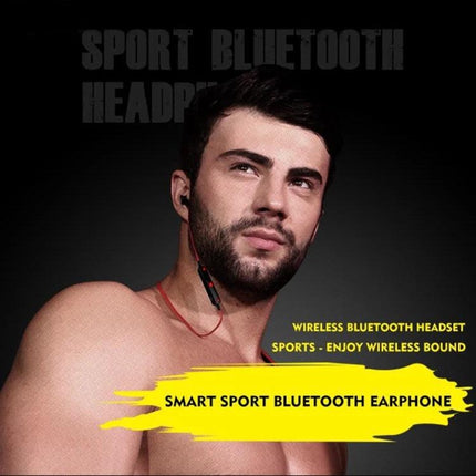 Alt Tag: Awei Sport Bluetooth Earphones With Inline Controls worn by male model during running and gym workouts, inline mic and controls