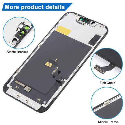 Replacement Screen for iPhone 16e to Support Daily Connectivity Needs - replacement display assembly with flex cable, middle frame and stable bracket