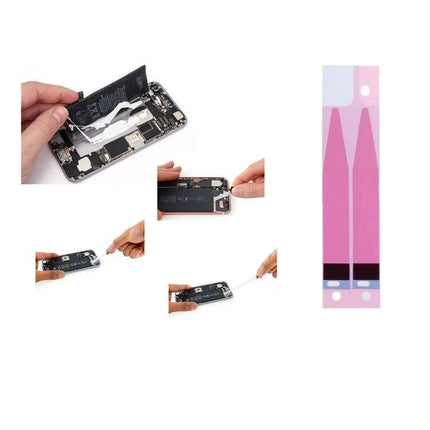 JIAFA 7-in-1 Tool Set for iPhone 6s Battery Repairs showing tools and battery removal steps